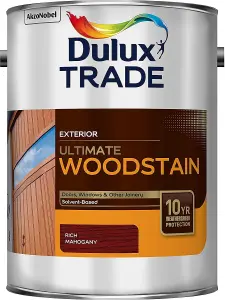 Dulux Trade Ultimate Weathershield Woodstain - Rich Mahogany - 5L