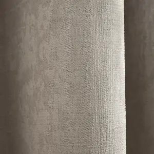 Strata Natural Triple-Woven Dimout Eyelet Curtains