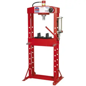 20 Tonne Hydraulic Floor Press with Sliding Ram and Flat Pressing Plate