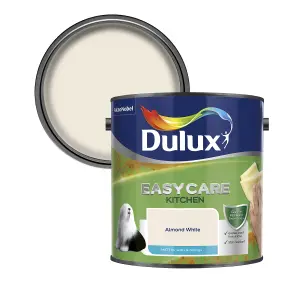 Dulux Easycare Kitchen Almond white Matt Emulsion paint, 2.5L