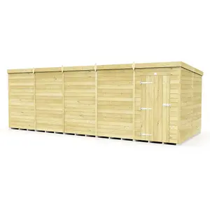 DIY Sheds 20x8 Pent Shed - Single Door Without Windows