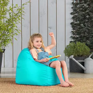 Veeva Kids Classic Bean Bag Chair Red / 50cm H x 53cm W x 53cm D