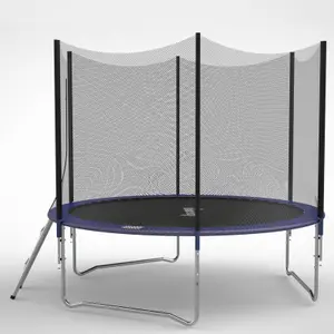 Galactica Trampoline Set 8 FT Round Outdoor Safety Net Enclosure Ladder