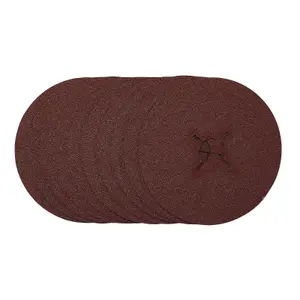 Draper  Fibre Sanding Discs, 125mm, 60 Grit, (Pack of 10) 68976