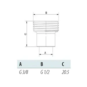 Arco 1/2x3/8 Inch Pipe Thread Reduction Male x Female Adaptor Fittings Chrome