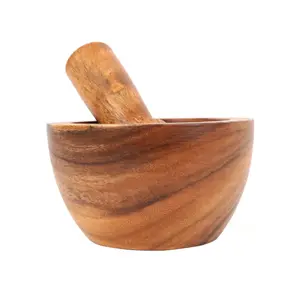 Maison by Premier Kora Acacia Wood Mortar And Pestle