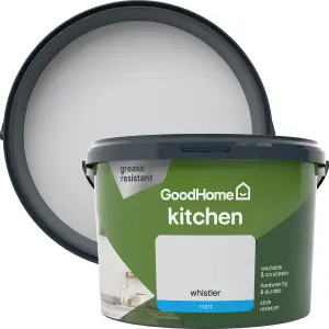 GoodHome Kitchen Whistler Matt Emulsion paint, 2.5L