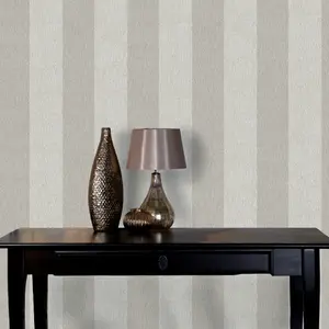 Claydon Grey Striped Glitter effect Classic Textured Wallpaper