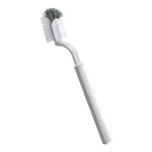 Plastic Bathroom Bin and Toilet Brush Set 3 L Bathroom Trash Can with Brush Holder and Brush