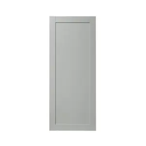 GoodHome Alpinia Matt grey wood effect Shaker Tall larder Cabinet door (W)600mm (H)1467mm (T)18mm