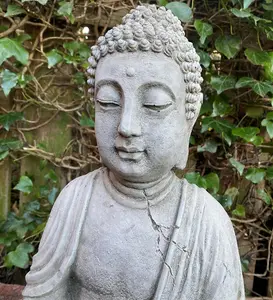 Medium Meditating Buddha Garden Statue