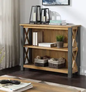 Urban Elegance - Reclaimed Low Bookcase