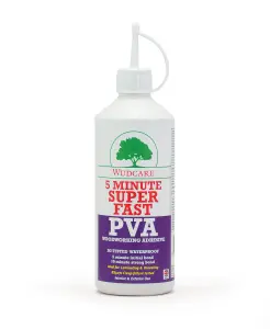 Wudcare 5 Minute Super Fast PVA Woodworking Adhesive 1000ml