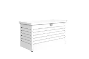 Biohort High Quality 4.5ft x 2ft LeisureTime Box 130 Garden Metal Storage - White