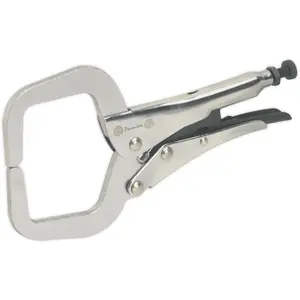 165mm Locking C-Clamp Pliers - 45mm Capacity Jaws - One-Handed Operation