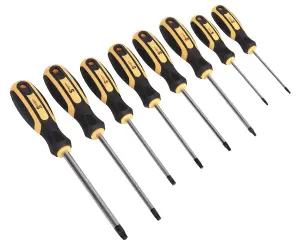 Sealey 8 Piece Torx Screwdriver Set Hardened Chrome Vanadium Steel Shafts S0897