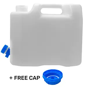 drinking water carrier/jerry can for camping/caravaning/picnics with easy turn tap (5l)