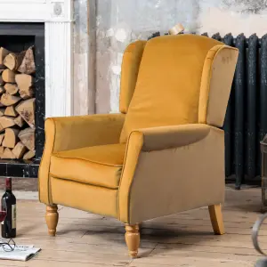 Barksdale Recliner Armchair - Yellow