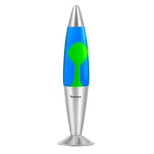 Innoteck 16" Soothing Motion Lava Lamp -  Green Lava, Blue Liquid.