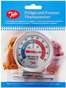 Tala Fridge And Freezer Thermometer, Grey, Stainless Steel