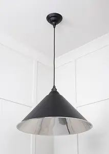 Smooth Nickel Hockley Pendant in Elan Black