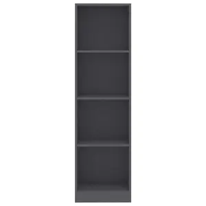 Attwood Bookcase Sonoma Oak/White / 142cm H x 40cm W x 24cm D