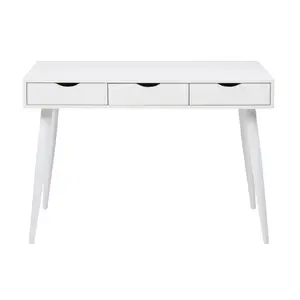 Casson Metal Base Writing Desk White