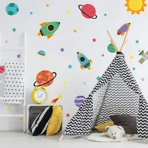 Colourful Space Wall Sticker Pack