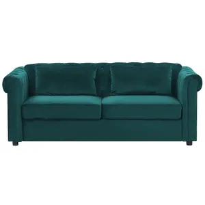 Sofa Bed CHESTERFIELD Emerald Green Velvet