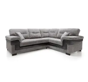 Samson Corner Sofa in Grey Right Facing