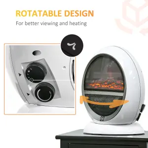 1500W Electric Ceramic Fan Heater - White