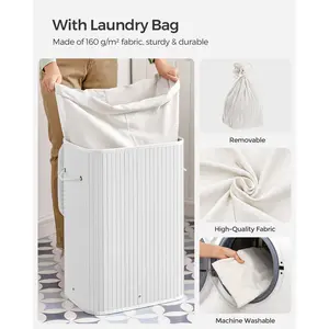 Bamboo Laundry Hamper with Handles