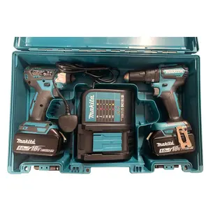 Makita 18v Tool Storage Case Fits 2 Drill Combi + Impact Driver Brushless LXT