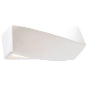 Sigma Mini Ceramic & Glass White 1 Light Classic Wall Light