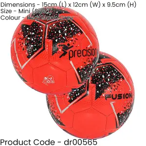 Size 1 Mini Training Football - RED/BLACK At Home Keep Up Control Training Ball