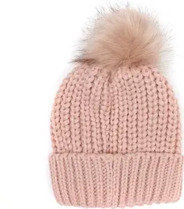 Women's Barbour Saltburn Bobble Hat - Pink - One Size