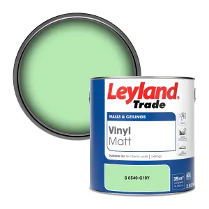 Leyland Trade Vinyl Matt Walls & Ceilings Emulsion Paint (S 0540-G10Y) 2.5L