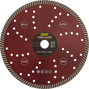 Turbo Allmat Diamond Blade for Stone, Concrete & Metal - 230mm Diameter, 22mm Bore