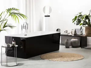 Freestanding Bath 1700 x 810 mm Black RIOS