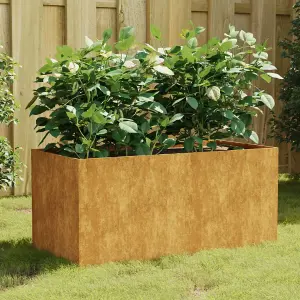 Berkfield Planter 80x40x40 cm Corten Steel