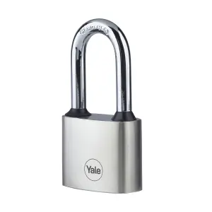 Yale Medium duty Block Iron Disc Long shackle Padlock (W)40mm