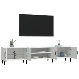 Berkfield TV Cabinet White 180x31.5x40 cm Engineered Wood