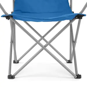 Volkswagen Blue Metal Foldable Camper van Chair