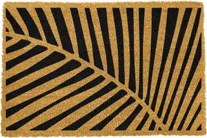 Large Palm Leaf Pattern Doormat