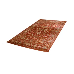 Valeria Red & Cream Traditional Medium Rug, (L)170cm x (W)120cm