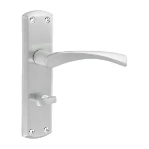 Timco - Zeta Bathroom Handles - Satin Chrome (Size 175 x 45 - 2 Pieces)