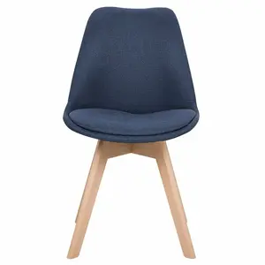 Otselic Upholstered Dining Chair (Set of 2) Dark Blue