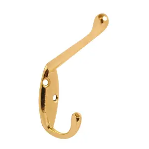 Hat Coat Hook - 90mm Brass - Pack of 5