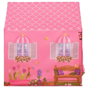 Berkfield Children Play Tent Pink 69x94x104 cm