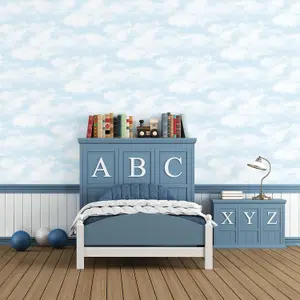 Galerie Just 4 Kids 2 Blue Clouds Smooth Wallpaper